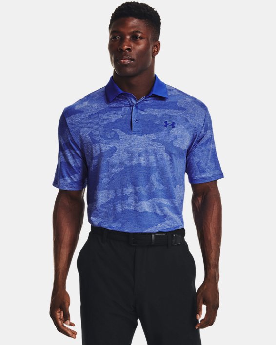Under Armour Playoff Jacquard Golf Polo - Blue Under Armour Playoff Jacquard Golf Polo - Blue